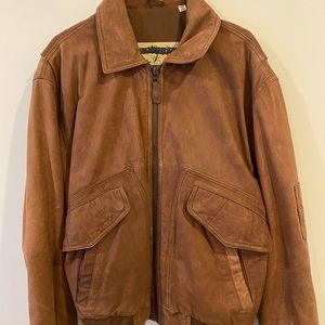 Burma Run Men’s Bomber Jacket - 100% Leather Shell
